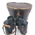 154259 Wuest Vintage Binoculars Coated Optics Japan Leather Case