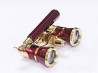 28820 Red Levenhuk Broadway Opera Glasses Lorgnette With Led Light