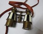 4332111521 Nauticalmart Marine Brass Binocular With Antique Finish Spy Glass Belt