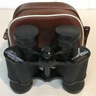 707z Tasco Vintage Binoculars Made In Japan Fully Coated Leather Case