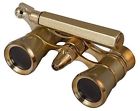 81723 Levenhuk Broadway Opera Glasses Gold Lorgnette With Led Light Acc