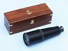 842010107214 Generic Deluxe Class Oil Rubbed Leather Antique Admirals Spyglass Telescope
