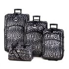 849179006280 Snow Leopard Print Luggage