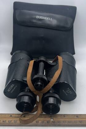 374160 Accura Vintage 7 X 50 - 7.1 Fully Coated Optics Binoculars With Bushnell Case