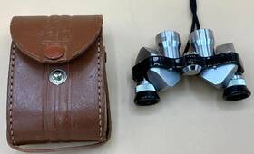 43233 Action Vintage Aog Brand Japan Mini Binoculars 6 X 15 Opera Glasses With Case