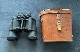 T-30920 Acto Prism Vintage Atco 7x50 Binoculars With Case