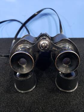 N0-27 Airguide Vintage 3x No 27 Made In Usa Binoculars With Strap Box