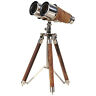 Ak019 Old Modern Handicrafts Decorative Brass Binocular On Stand 640901135496