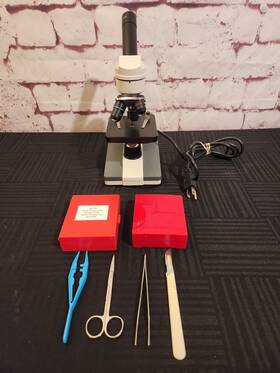 Wf10x Alexis Scientific Monocular 40x To 400x Tungsten Lt With Supplies