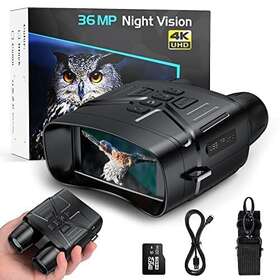 Anyork 771077593916 4k Night Vision Binoculars For Hunting Infrared Rechargeable Black