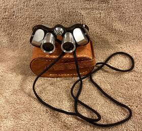 63244 Aoco Binoculars Sport 6 X 15 No. Opera Sporting Event Glasses Crystal Lens