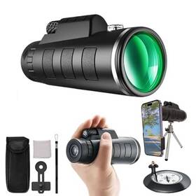 Asaisje 008678044937 40x60 High Power Monocular Telescope Compact - Black Scratch And Dent