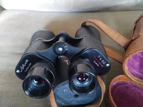 T-9411 Atco Vintage 7 X 50 Field 5 Degree No Binoculars W Original Leather Case
