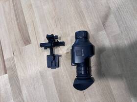 Timnodn325x Atn Odin Lt 320 2-4x25mm Compact Thermal Monocular Black With Helmet Mount