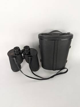 318587 Bausch & Lomb Us Navy Buships Mark 45 Mod 1944 Hayward 7x50 Binoculars With Case Vintage