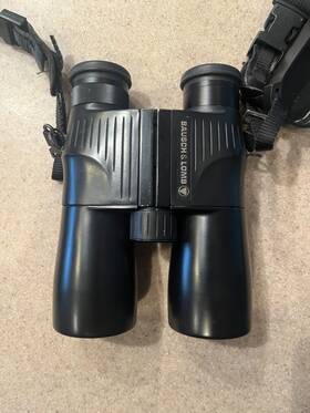 61-1042p Bausch Lomb And Elite 10x42 Armored Binoculars - Made In Japan Org Case