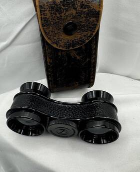 98999009 Bausch Lomb Vintage And Sport Glass Opera Glasses Black Case Binoculars Outdoors