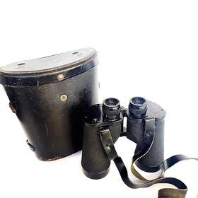 Bausch Lomb Bu1137 And 7x50 Binoculars Rochester Ny Usa With Hard Case Vintage Binocular