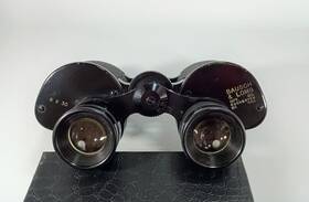 E248 Bausch Lomb And 8x30 Vintage Binoculars No Case Rochester N.y. Excellent Working