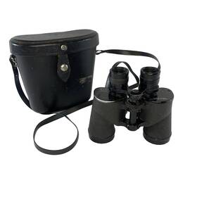 Lg3201 Bausch Lomb Vtg 1950s And Zephyr 7x35 Binoculars With Original Black Case Tested