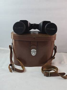 Bn54216 Bell And Howell Vintage Binoculars 8 X 40 Extra Wide Angle With Case