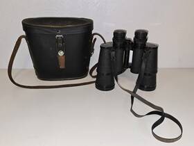 41674 Belmont Vintage Binoculars 7x50 Fully Coated With Original Leather Case
