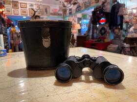 09b0f7d9-c18a-4 Bino Bino-lux Fully Coated Black Binoculars Feather Weight 7x - 15x35 Memorabilia