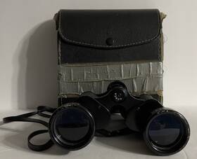 0760304 Binolux Vintage Binoculars 8x40 With Case Strap No. Korea