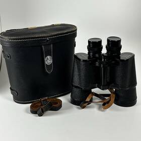 48987 Binolux Vintage Binoculars 7x50 Triple Tested Coated Optics With Case