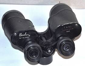 Binolux 4t-841420 Model 7x 50 Binoculars 372 Ft 1000 Yd Good Commercial Surplus