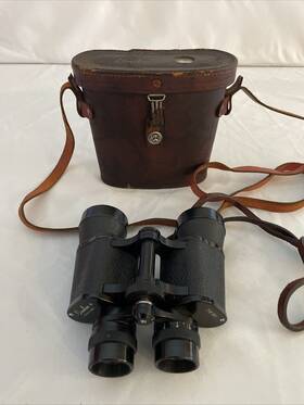 51963 Binolux Vintage Binoculars 7x35 With Case And Compass K6 No