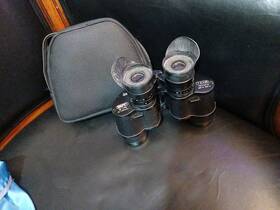 5641-ky Binopet Sakurado Camera Rare Vintage Z Type Binoculars 7-21x35