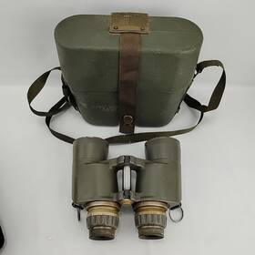62584 Bnlcr Us Army Bnclr M19 Binoculars 7x50 With Hard Case Vintage
