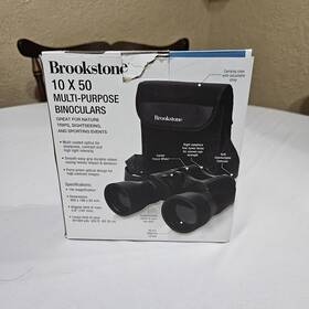 76793fw Brookstone Binoculars 10x50 Multi-purpose Black