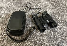 K0725 Brunton Vintage Water-proof Rubber Black 8 X 21 Compact Binoculars Japan