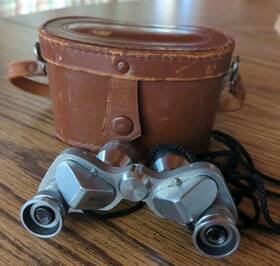 10437 Bushnell Rare Vintage 7x18 Palm Micro Pocket Binoculars With Case And Manual Japan