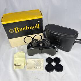 11-7392 Bushnell Vtg Rangemaster 7x35mm Wide Angle 11 Coated Binoculars With Case Box Euc