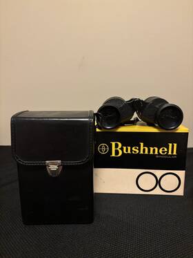 12-7392 Bushnell Vintage 1970 Banner 7x25 Wa Binoculars Insta-focus With Case Box