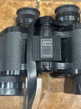 Bushnell 16-0250 Instafocus 7x35 Porro Prism Coated Binoculars With Case Strap Black