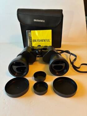 21-0750 Bushnell 7x50 Binoculars Insta-focus Case Lens Covers Original Manual