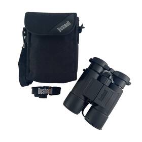 21-1042 Bushnell Banner Binoculars 10x42 Black Rubber Armor Vintage 2003 And Accessories