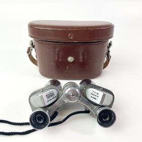 51983 Bushnell Rare Vintage 7x18 Palm Micro Pocket Binoculars With Case Japan