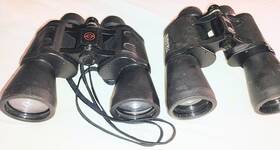 Bushnell And Simmons 801802 Lot 2 Binoculars Instafocus 10x50 Has Small Ding