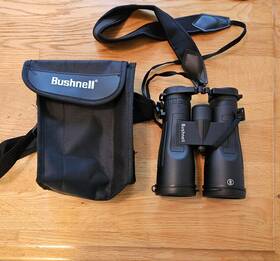 Bb1250w Bushnell Legend 12x50mm Binoculars In Excellent Condition With Accessories