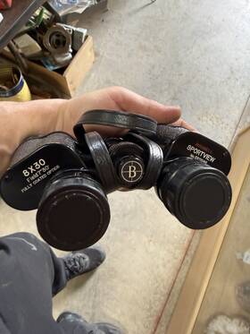 Er1848 Bushnell Sportview 8x30 Binoculars Fully Coated Porro Prism With Case