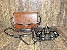 Hr12433 Bushnell Vintage Sportview 7x35 Binoculars Wide Field Fully Coated Optics With Case