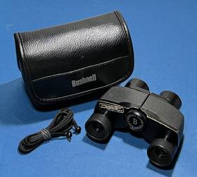 J12902 Bushnell Vintage 6x25-8 Degrees Custom Compact Binoculars Original Case And Strap