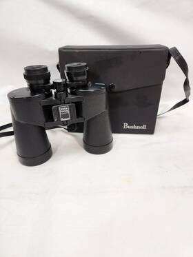 Bushnell U9153 Sportview Wide Angle 10x50 Insta-focus Binoculars With Case Japan