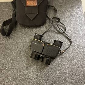 W03145 Bushnell Custom Compact 7x26 Binoculars 7 Degree Neck Strap Case Vintage Japan