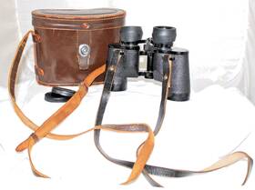 14858 Canon Vintage Camera Co. 8x30 393ft At 1000 Yds Binoculars With Case Clear View